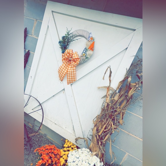 Handmade Fall knome wreath - Picture 3 of 3
